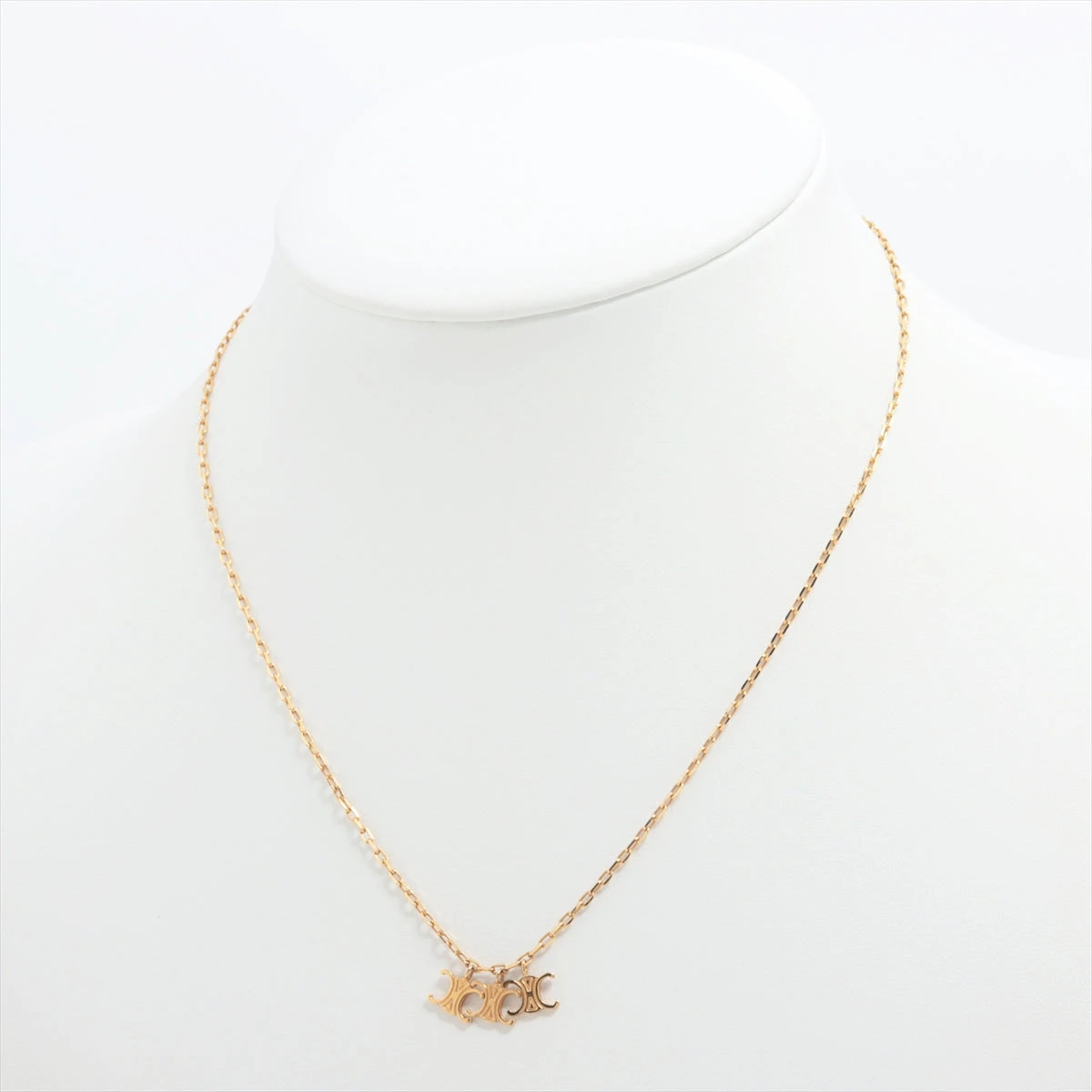 セリーヌ トリオンフ ネックレス GP ゴールド A2588323｜中古ブランド 