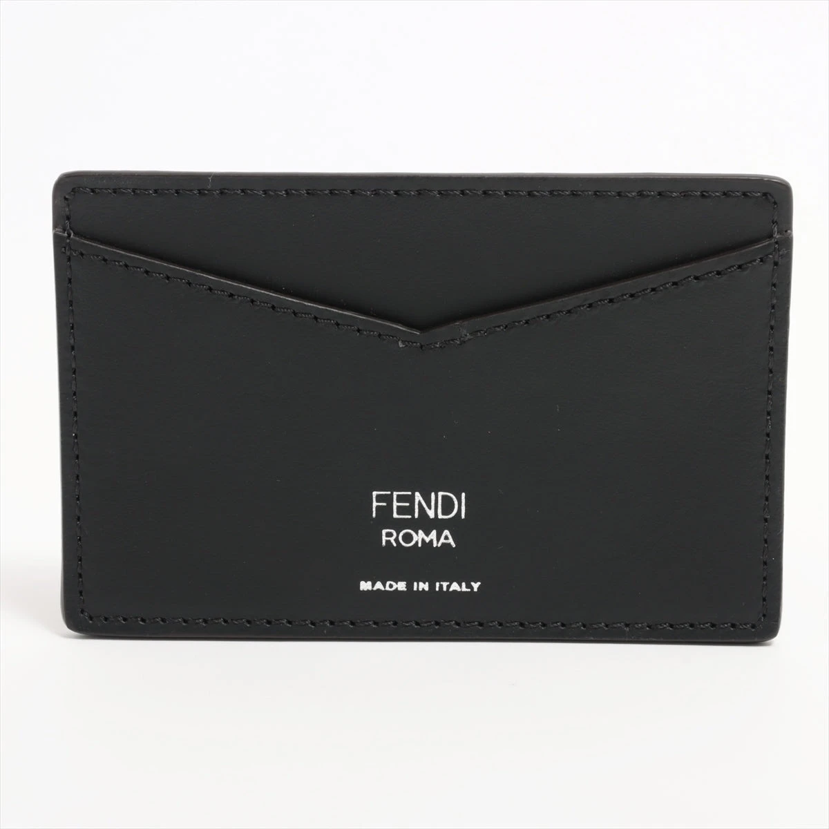 【新品・未使用】フェンディ カードケース ズッカ柄 FENDI 7AR911 フェンディ ズッカ PVC×レザー カードケース ブラック×ブラウン