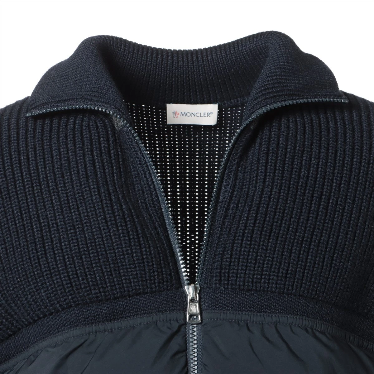 モンクレール ニット ナイロン ジャケット XL ネイビー モンクレール ニット ナイロン ジャケット XL ネイビー