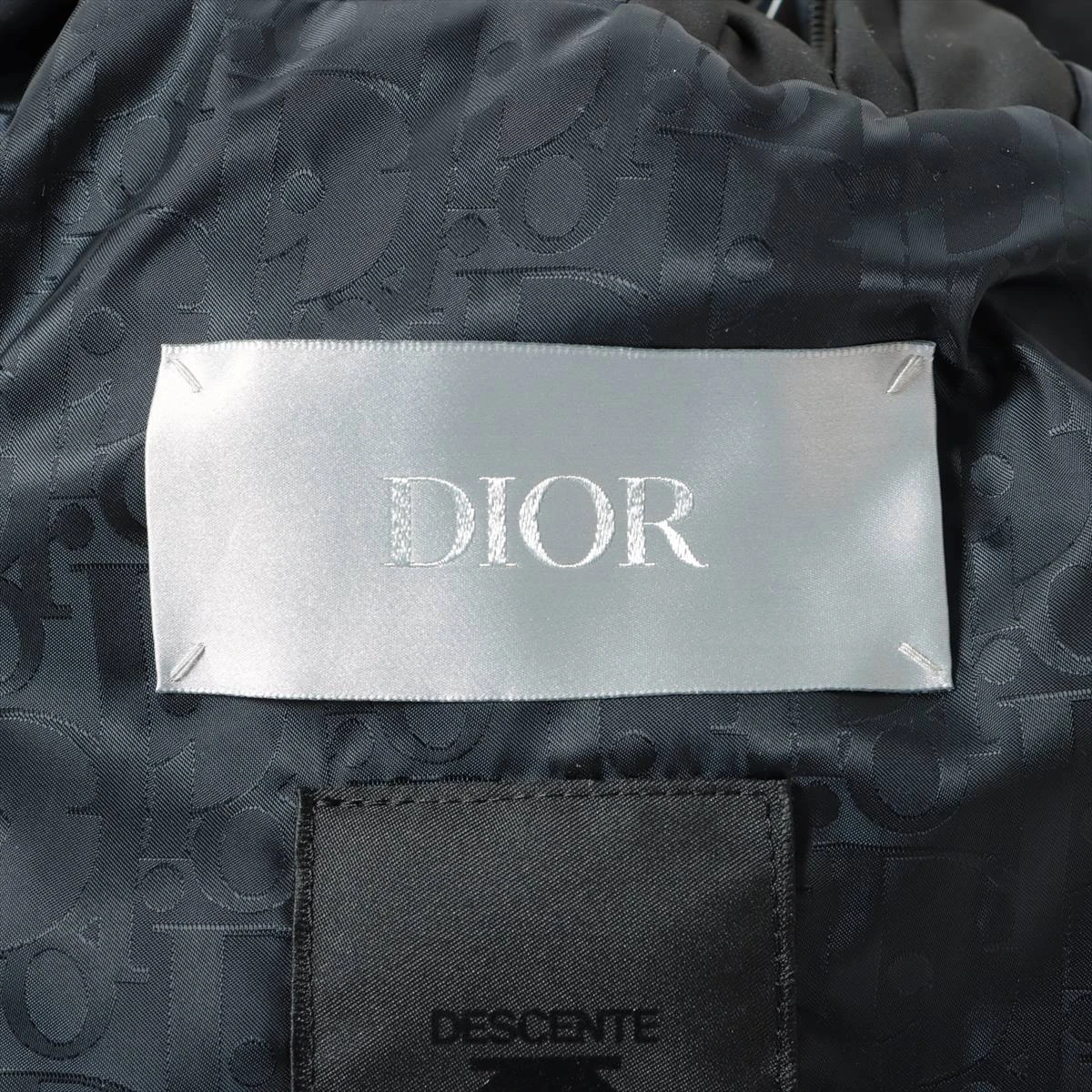 ディオール×デサント ナイロン ダウンジャケット 44 メンズ ブラック