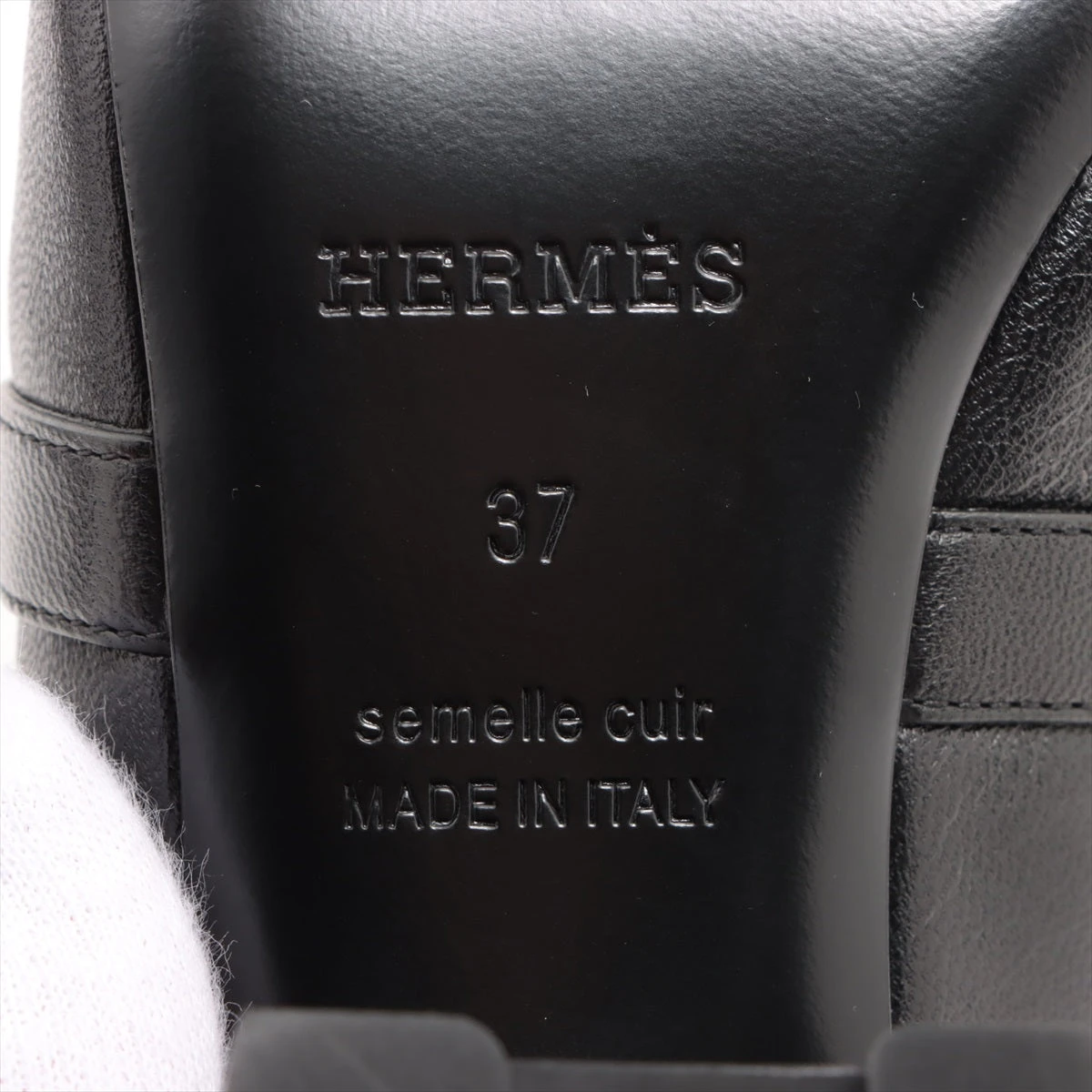 極美品 エルメス ミュール オズ ケリー金具 37 ブラック レザー 総柄 ミュール 《オズ》 | Hermès - エルメス-公式サイト