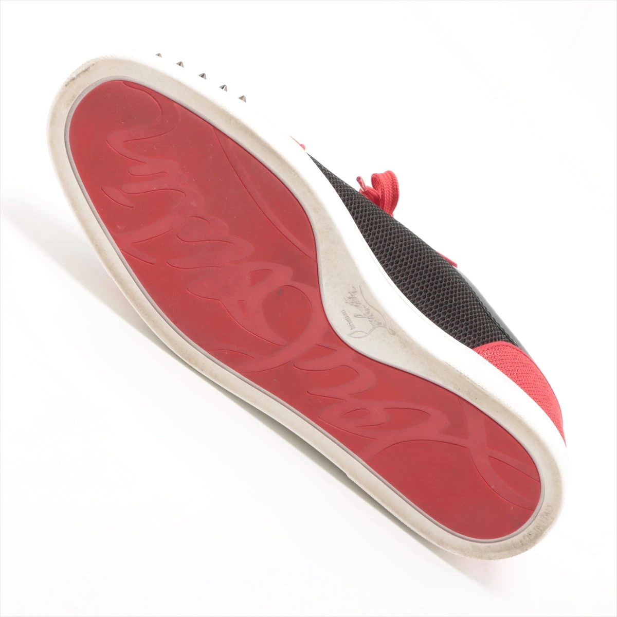 未使用 クリスチャンルブタン オーロラ レザースニーカー 42 ハイカット Fun Louis Junior ホワイト カーフレザー - Shoes - Men