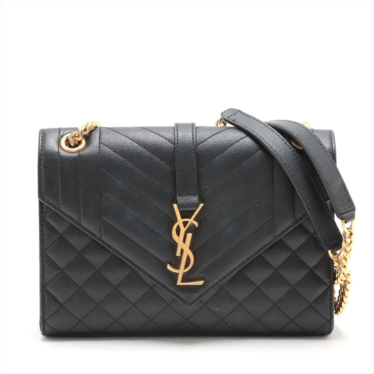 送料関税込★Saint Laurent★エンヴェロップ バッグ★ブラック エンヴェロップ ミディアム ショルダーバッグ ブラック 黒