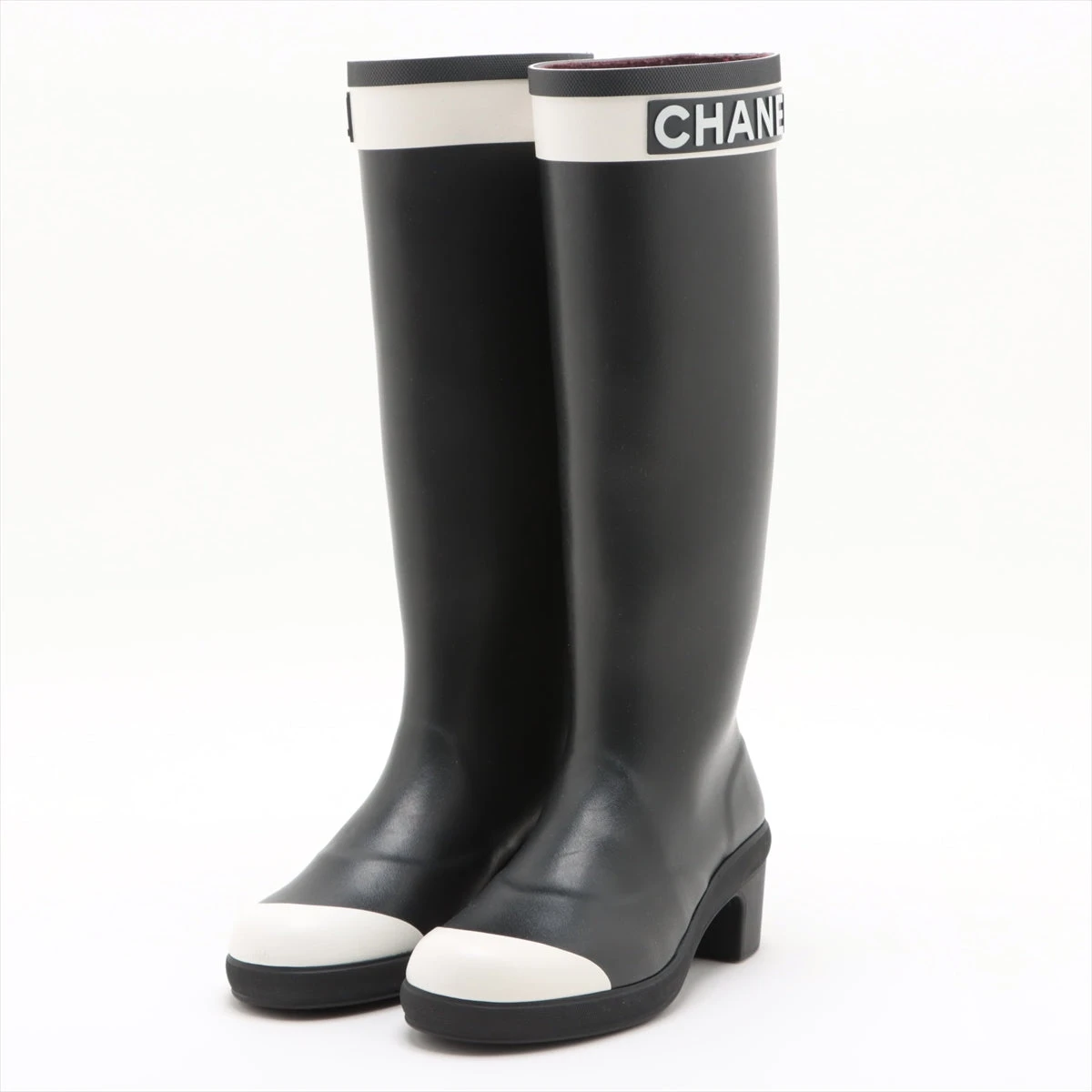 シャネル レインブーツ 36 CHANEL - 新品未使用 CHANEL シャネル レインブーツ36サイズ