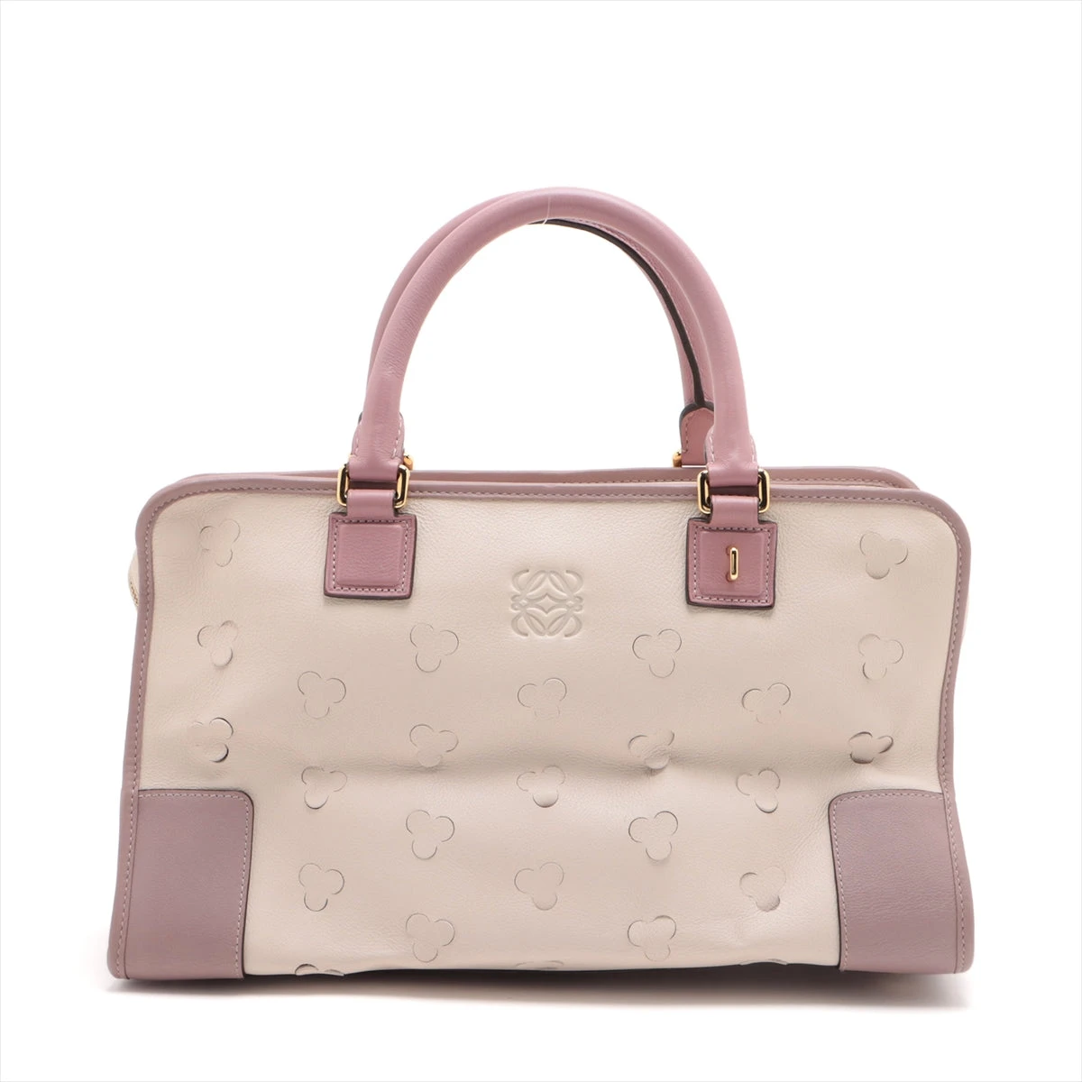 ロエベ　アマソナ36  美品 LOEWE ロエベ ハンドバッグ アマソナ36 スエード/レザー レッド