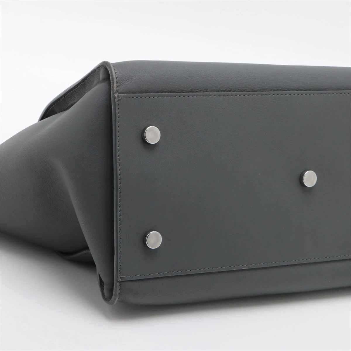 サンローラン ガバス シック リザード 型押し グレー 2way SAINT LAURENT - サンローラン ガバス シック リザード 型押し