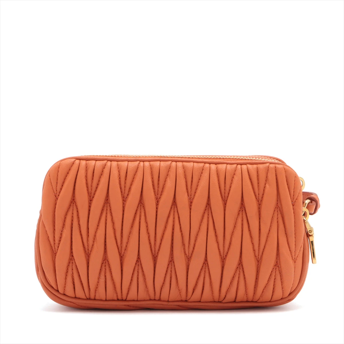 MIU MIU オレンジ ハンドバッグ　archive miu miu オレンジ ハンドバッグ 2wayショルダーバッグ 1302