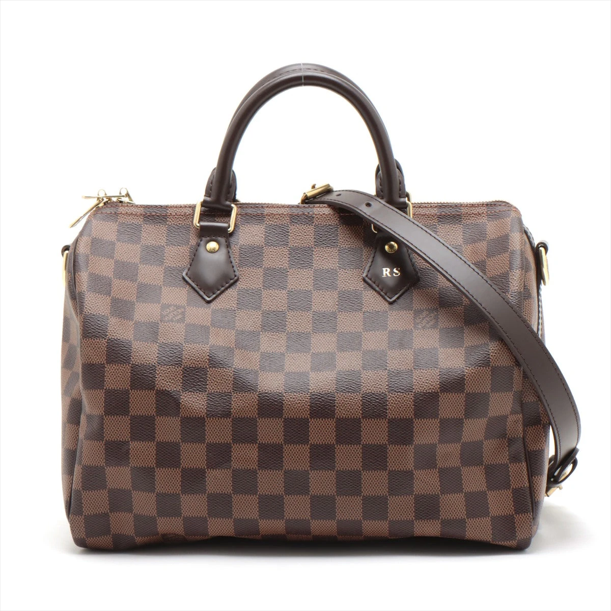 ヴィトン ダミエ スピーディバンドリエール30 N41367 イニシャル入り