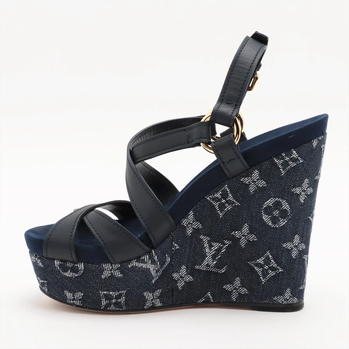 ルイヴィトン LOUIS VUITTON ウェッジソールストラップサンダル