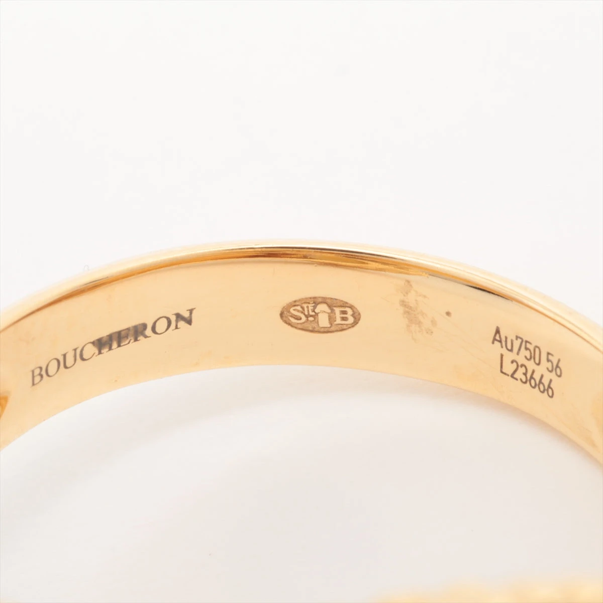 ブシュロン セルパンボエム トワエモア シトリン リング 750(YG) 10.7g 