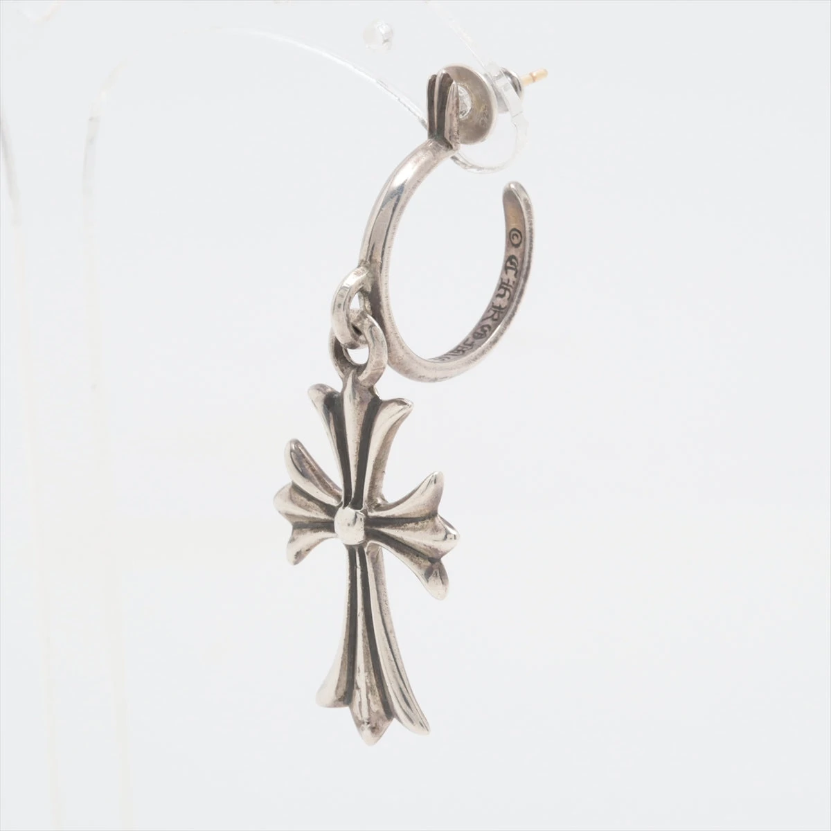 クロムハーツ タイニーCHクロス フープピアス 925×14K 5.1g