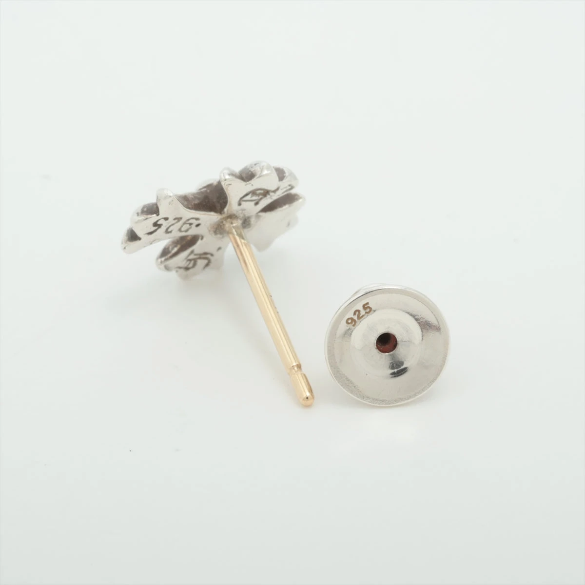 クロムハーツ スタッド CHクロス ピアス(片耳用) 925×14K 0.8g