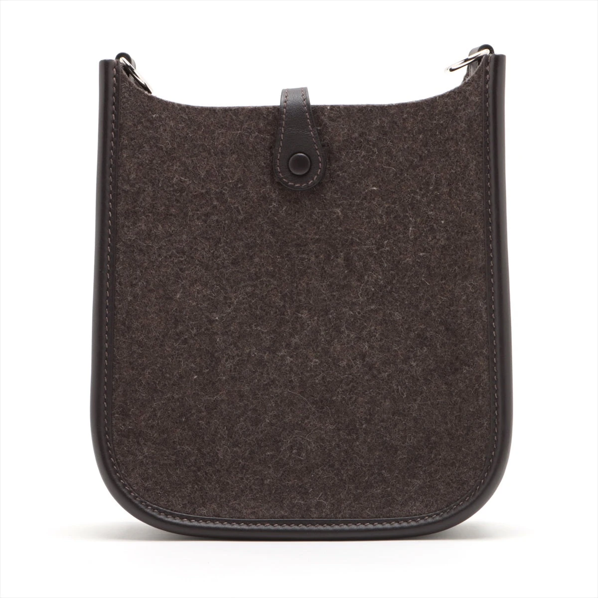 【HERMES】エヴリンTPM/ノワールフェルト/シルバー金具 エルメス エブリンTPM アマゾン フェルト ブラウン シルバー金具