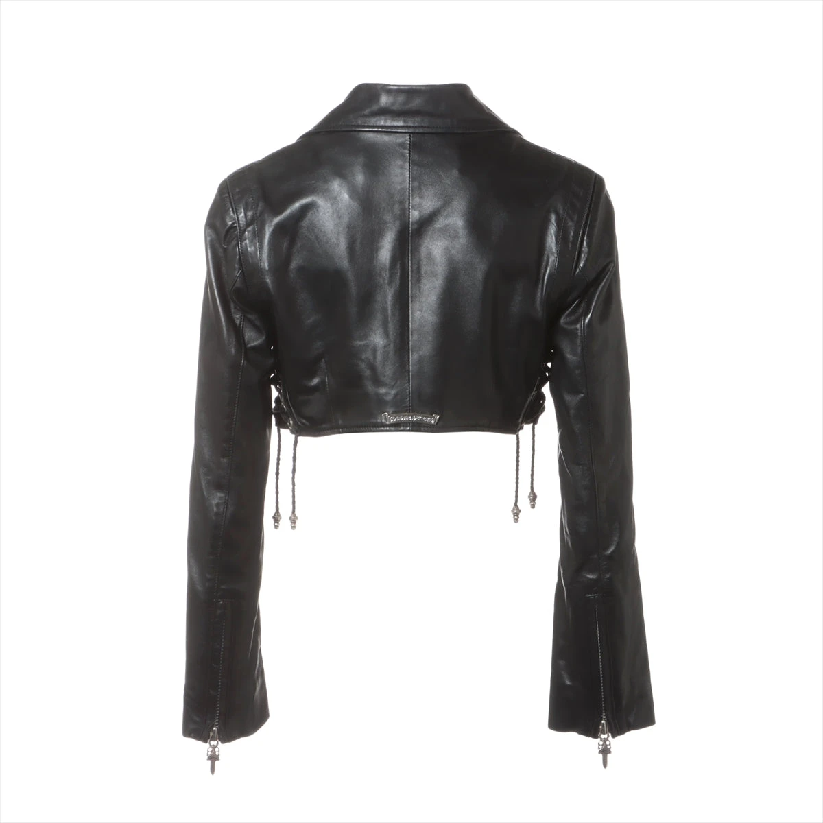 アーボンレザージャンパーBLACKUP KRANER CROPPED LEATHER BLOUSON / RAVEN BLACK | GR8