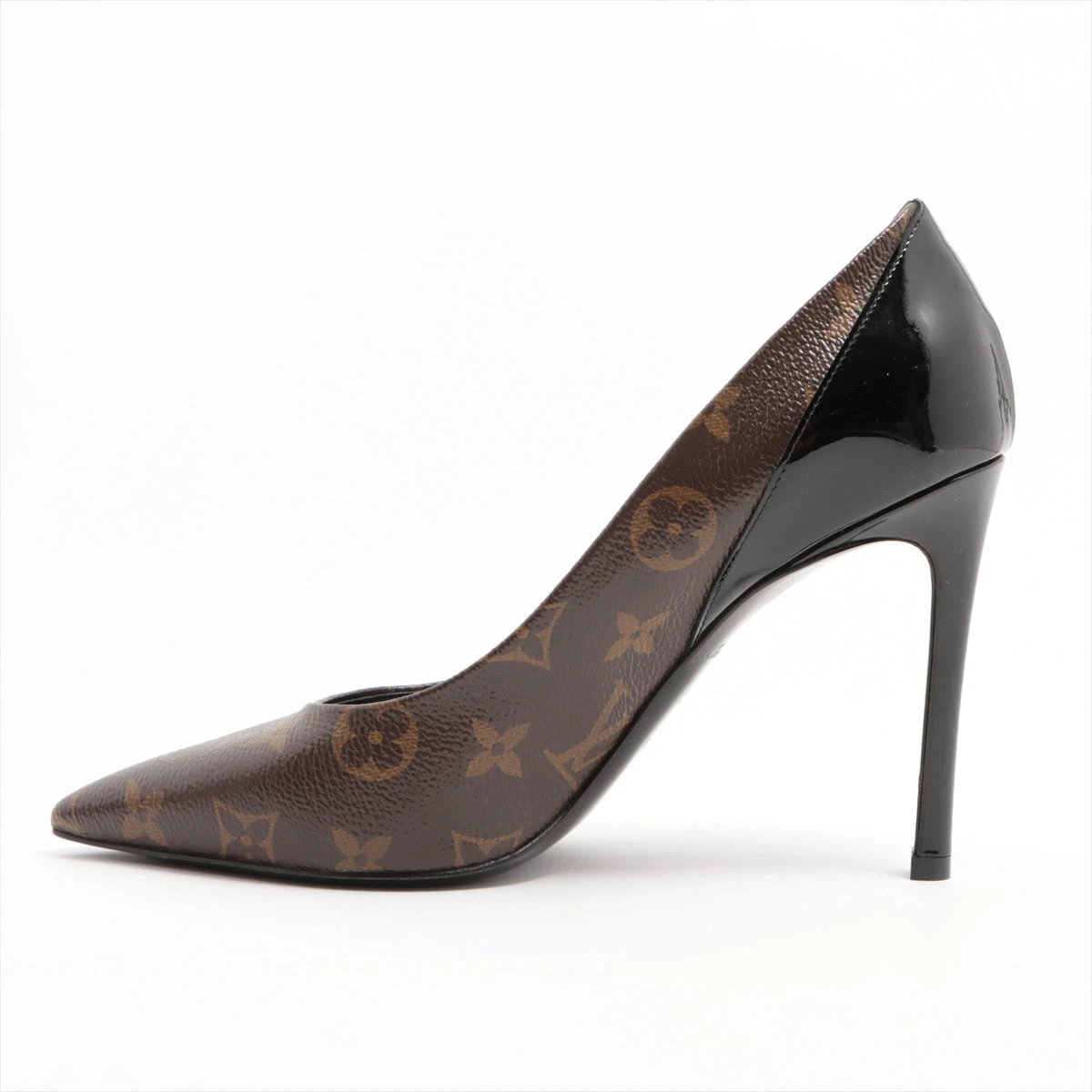 ヴィトン シェリーライン 18年 レザー パンプス 38 レディース