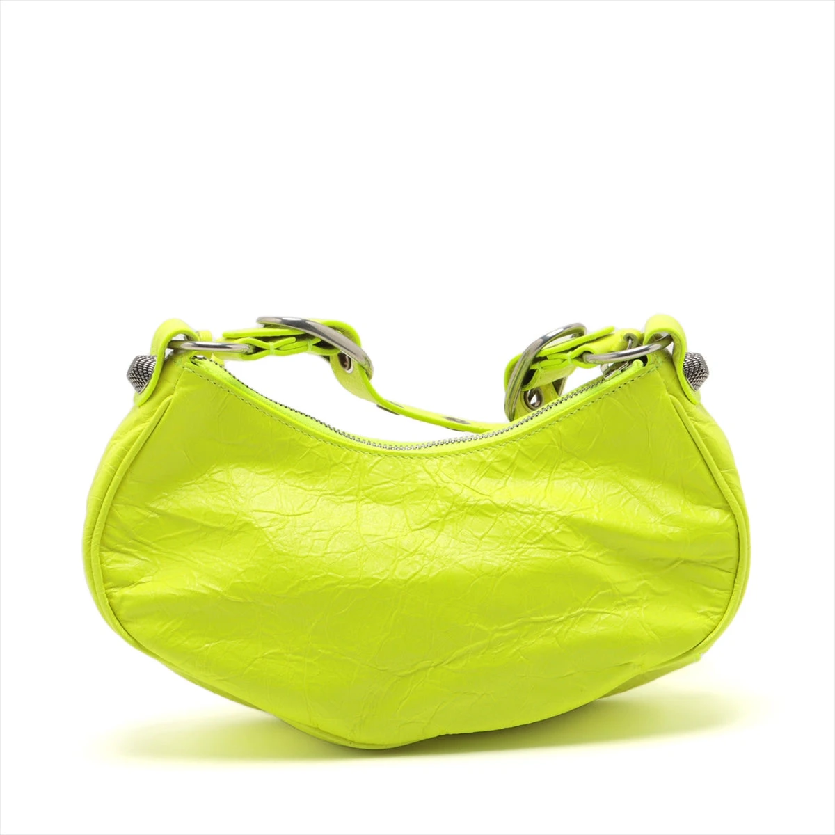 バレンシアガ アリーナ レザー ショルダーバッグ イエロー 671309