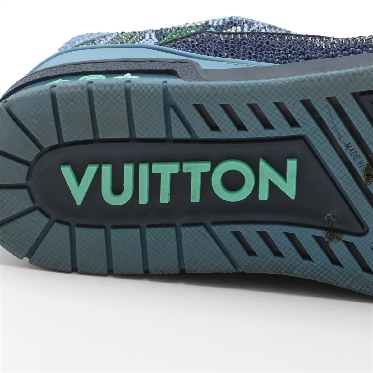 ヴィトン LVトレイナーライン 22年 ラインストーン×スエード