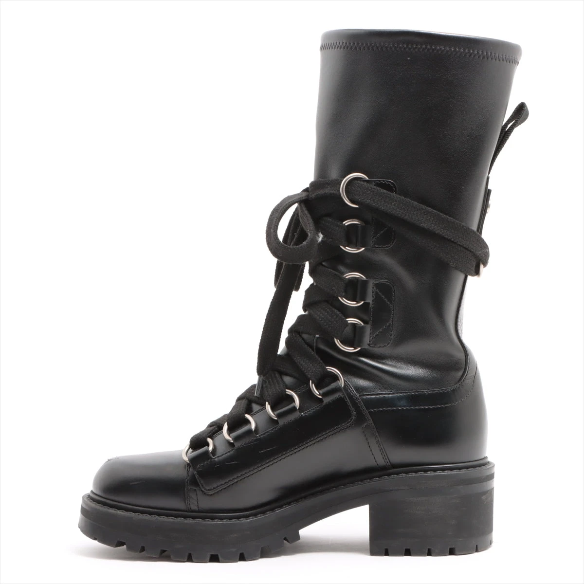 クリスチャンディオール レザー ブーツ 36 レディース ブラック