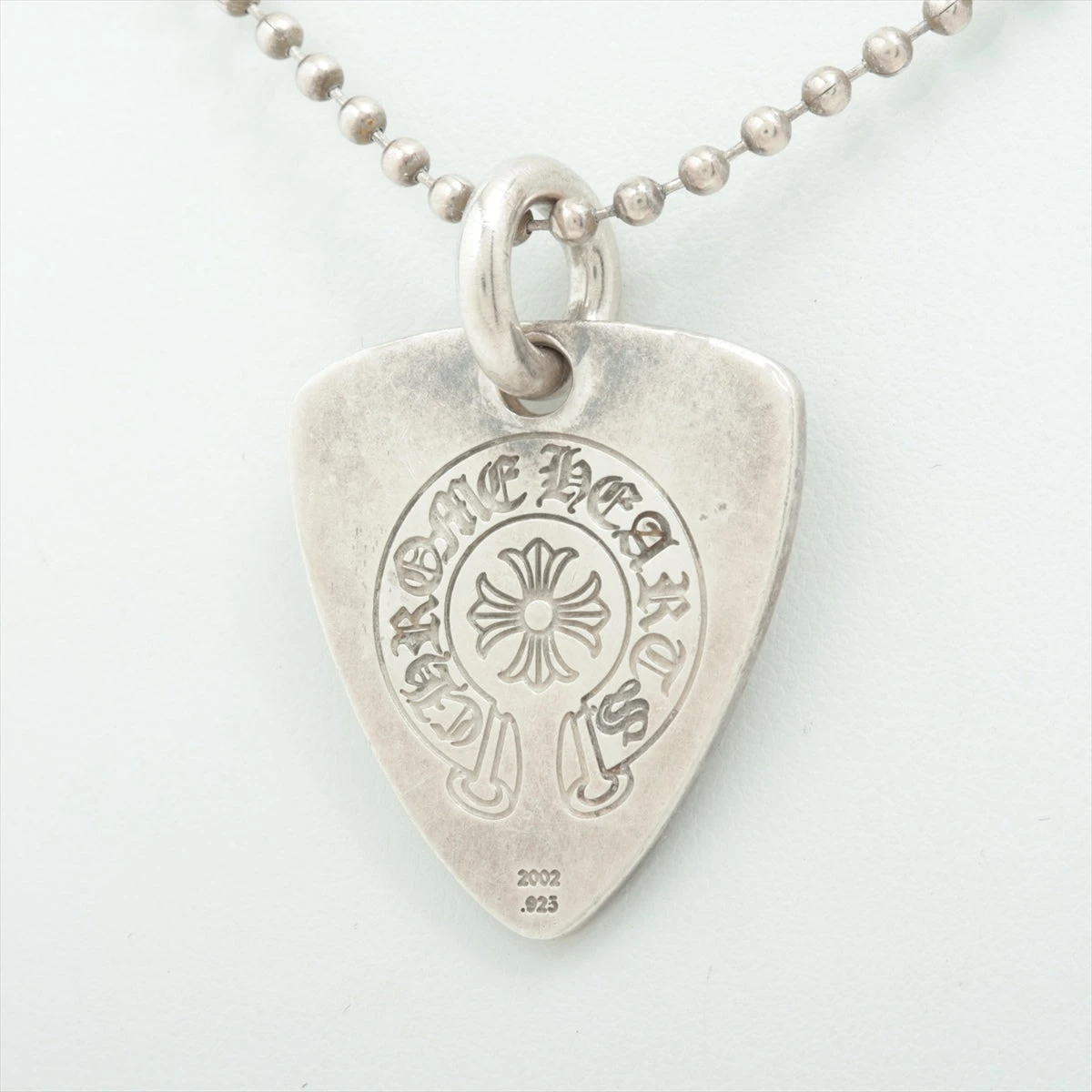 クロムハーツ ギターピック ネックレス 925 19.4g ボールチェーン付