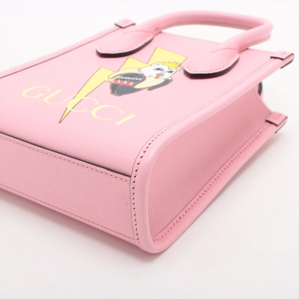 グッチ レザー 2WAYハンドバッグ ピンク 671623 ばなにゃコラボ