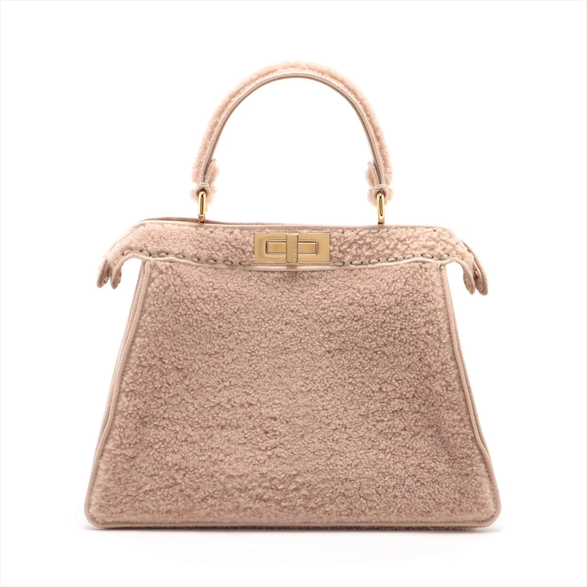 新品同様 フェンディ ピーカブーアイシーユー ミディアム ムートン ベージュ FENDI - 新品同様 フェンディ ピーカブーアイシーユー