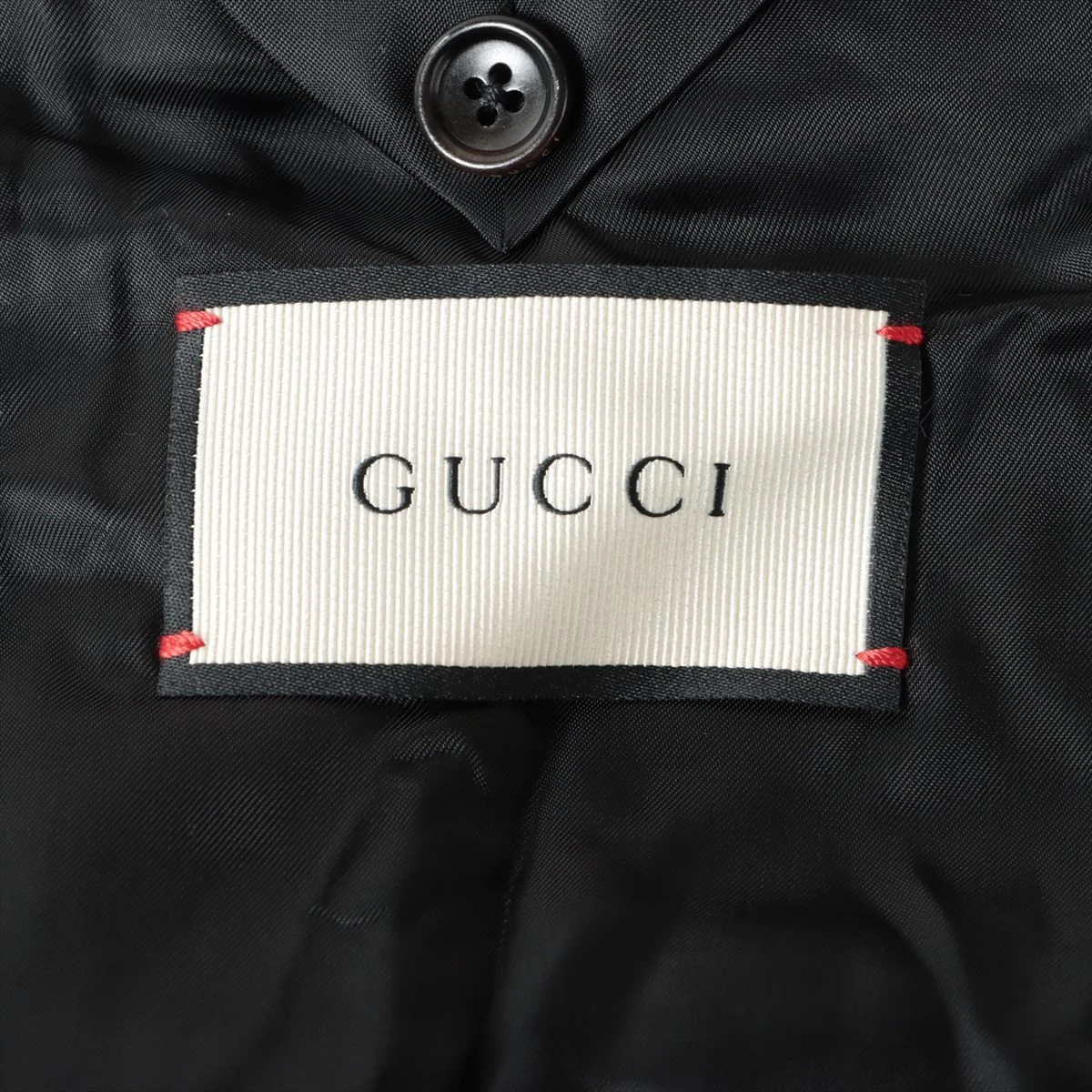 GUCCI グッチ ピーコート メンズ 50 ブラック ウールコート グッチ ウール×カシミヤ コート 48 メンズ グレー 721273