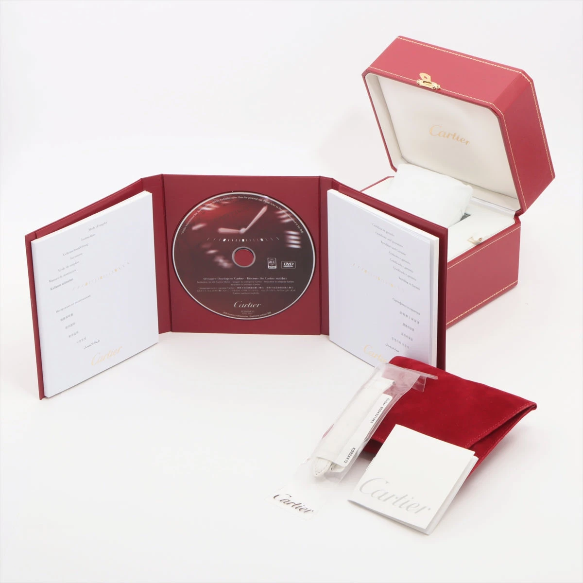 カルティエ タンクルイSM W1529856 YG×革 QZ アイボリー文字盤