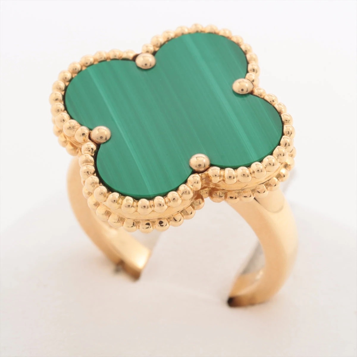 ヴァンクリーフ&アーペル ダイヤリング ヴィンテージアルハンブラ マラカイト ヴァンクリーフ&アーペル ヴィンテージアルハンブラ マラカイト ダイヤ