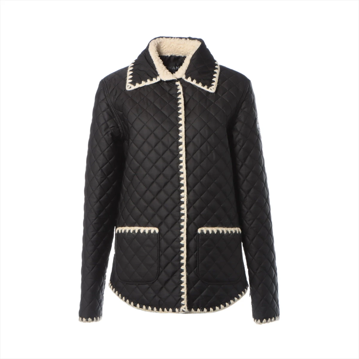 シャネル ポリエステル キルティングジャケット 36 レディース