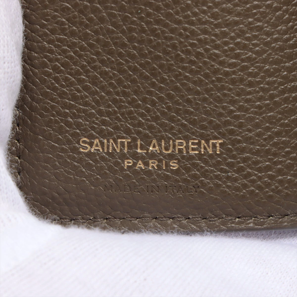 サンローラン TGN620287 YSLロゴ レザー コンパクトウォレット SAINT LAURENT - サンローラン TGN620287 YSLロゴ レザー コンパクト