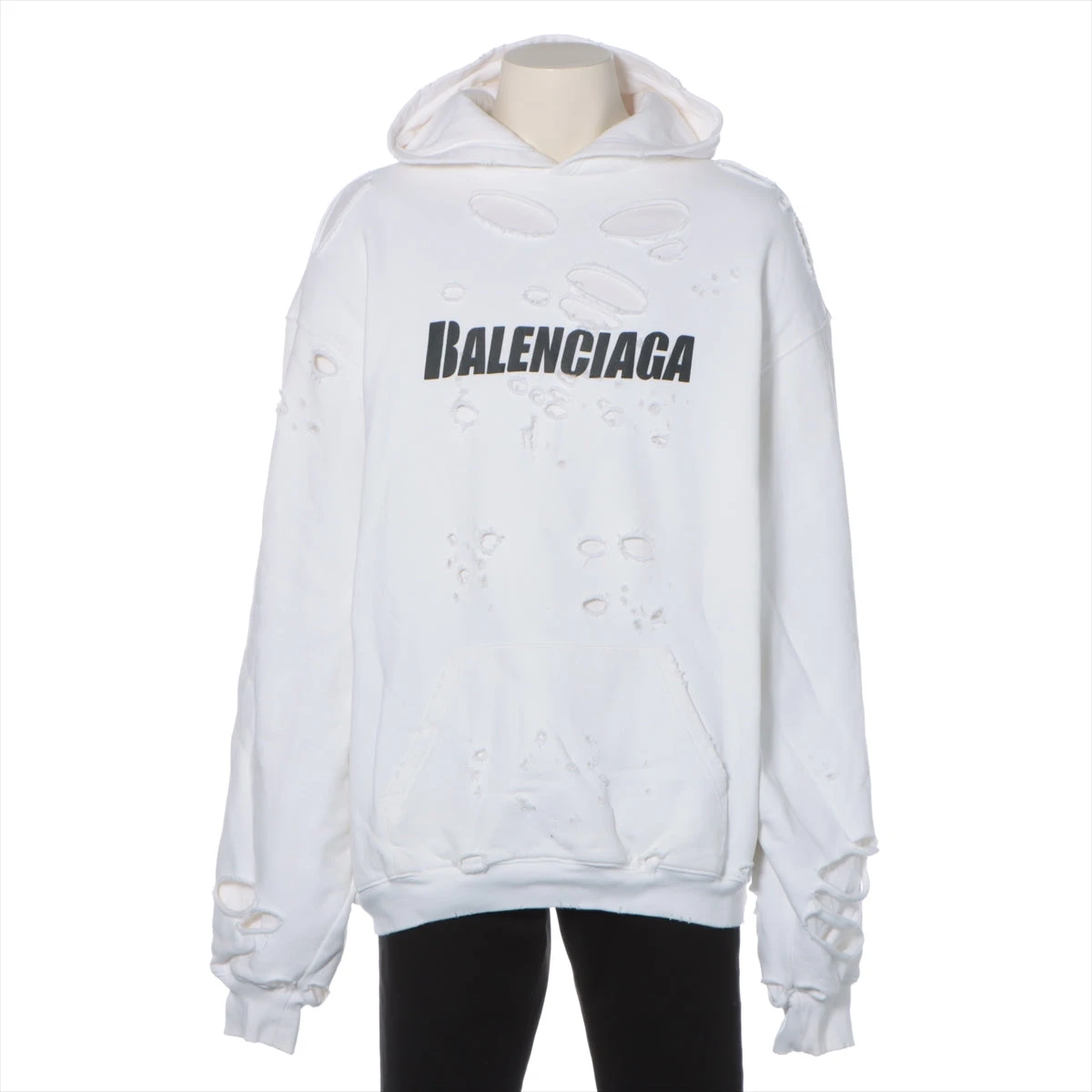BALENCIAGA ホワイト パーカー XS BALENCIAGA バレンシアガ XS パーカー ホワイト 白 PARIS - メルカリ
