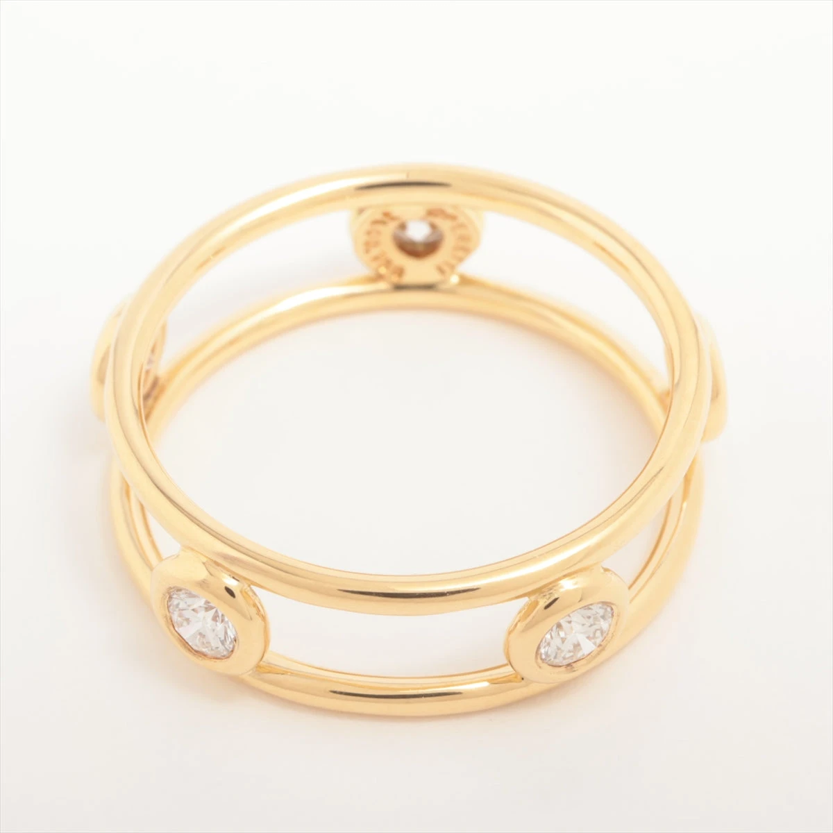 ◇ティファニー◇ 新品仕上済 Tワイヤー ダイヤ リング Au750 YG 6号 ◇ティファニー◇ 新品仕上済 Tワイヤー ダイヤ リング Au750 YG 6号