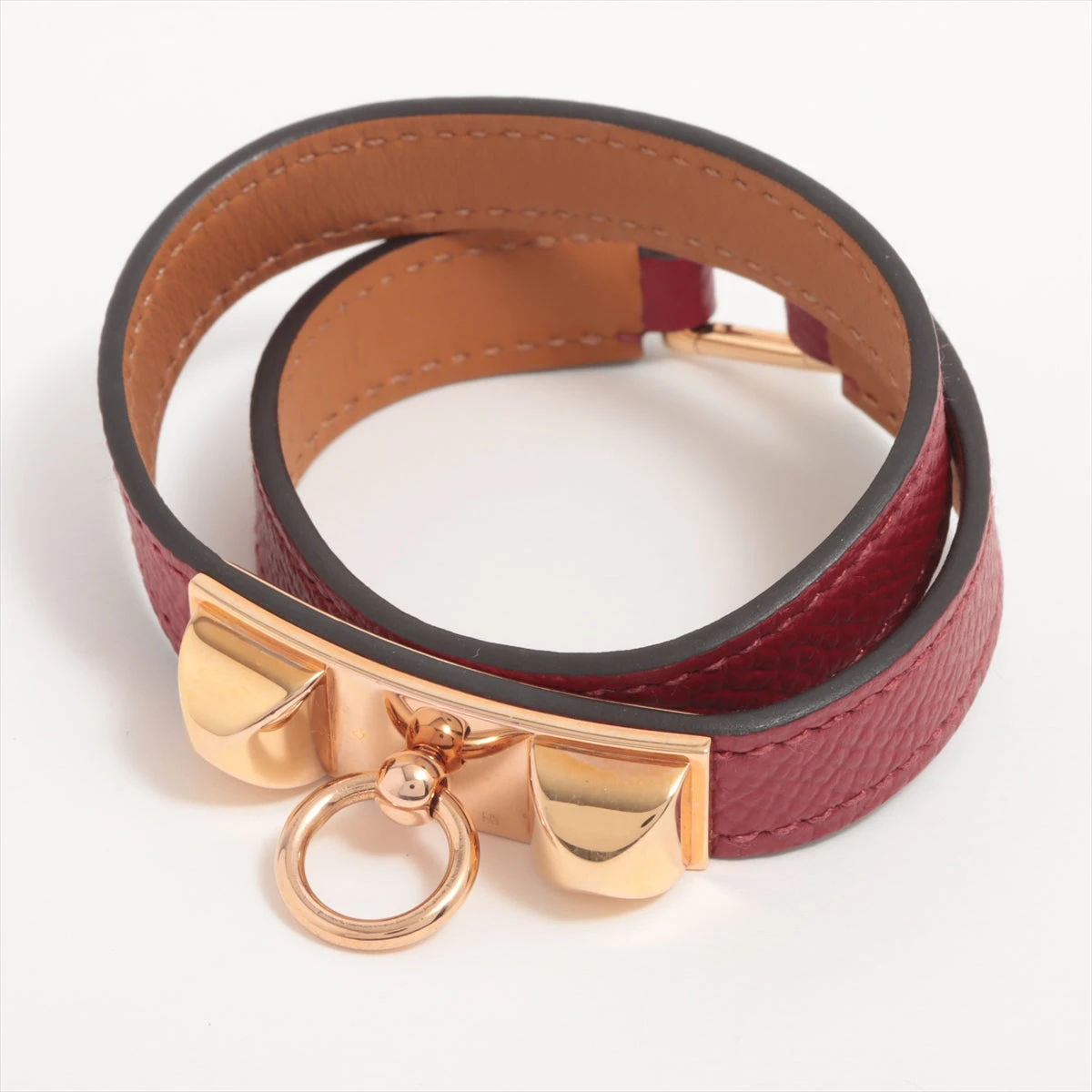 エルメス　リヴァル　A刻印　レザーブレスレット エルメス リヴァル A刻印 レザーブレスレット HERMES エルメス レザー