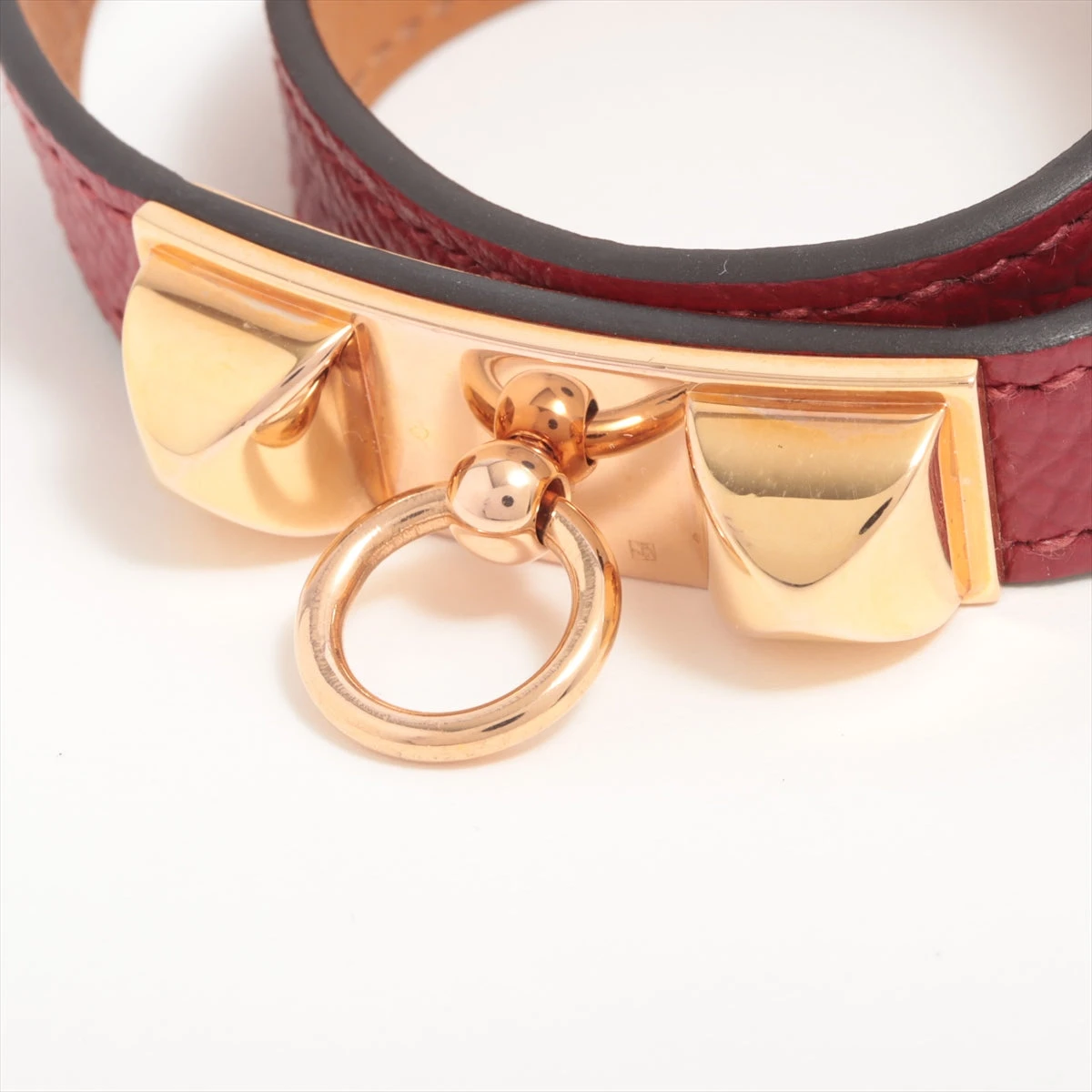 ◇エルメス◇GP×革/マイクロリヴァル/ブレスレット/刻印:X/ブランド HERMES エルメス レザー ブレスレット リヴァル・ミニ ヴォー