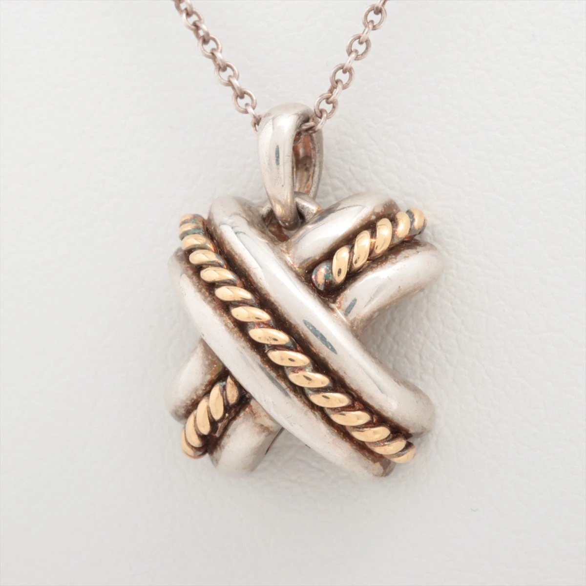TIFFANY&CO. ティファニー ネックレス シグネチャー925/750 ティファニー シグネチャー ネックレス 925×750 5.3g ゴールド