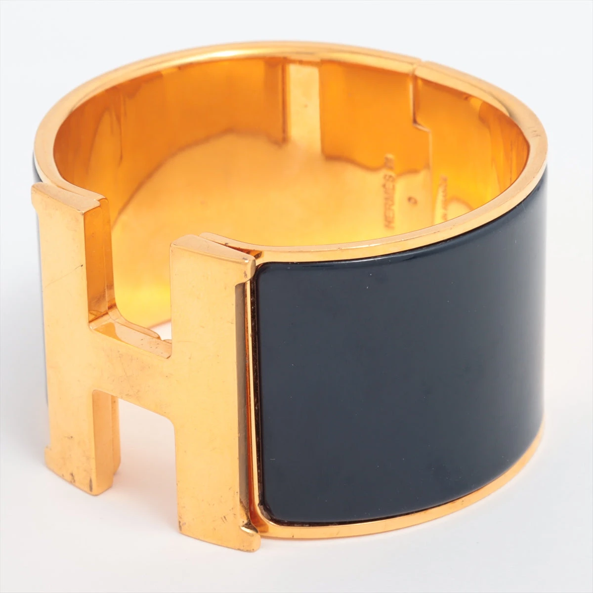 中古】エルメス クリックHバングル ファン バングル GP ゴールド 中古