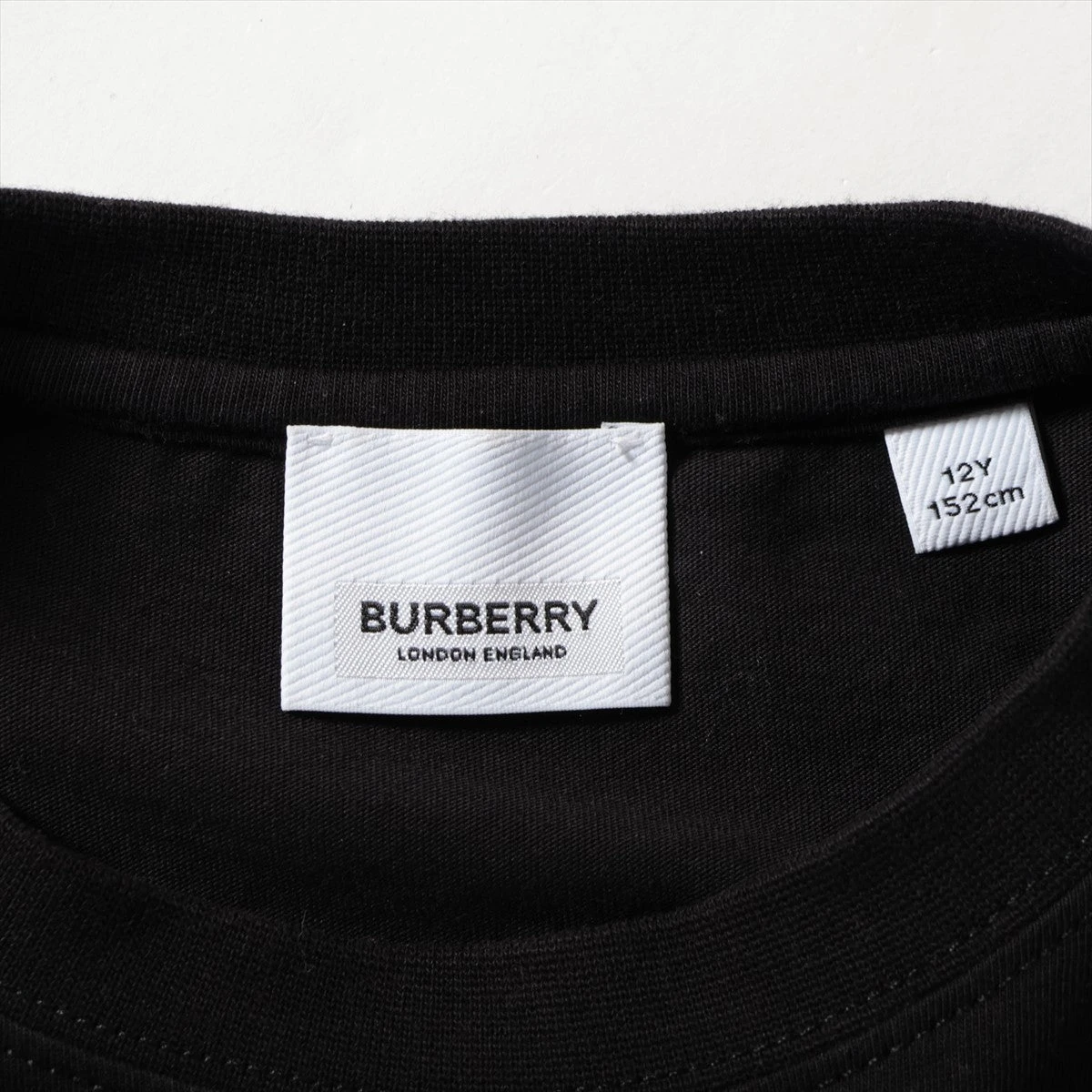 バーバリー コットン Tシャツ 12Y152㎝ キッズ ブラック 8047951 