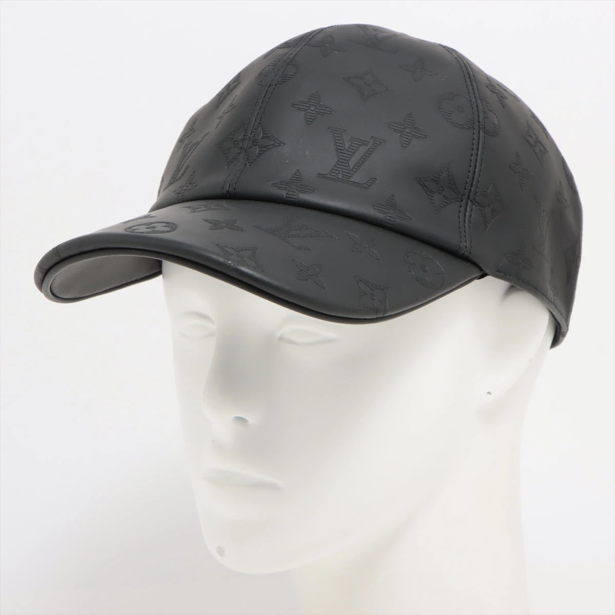 ヴィトン M76581 モノグラムシャドウ AL1292 キャップ レザー