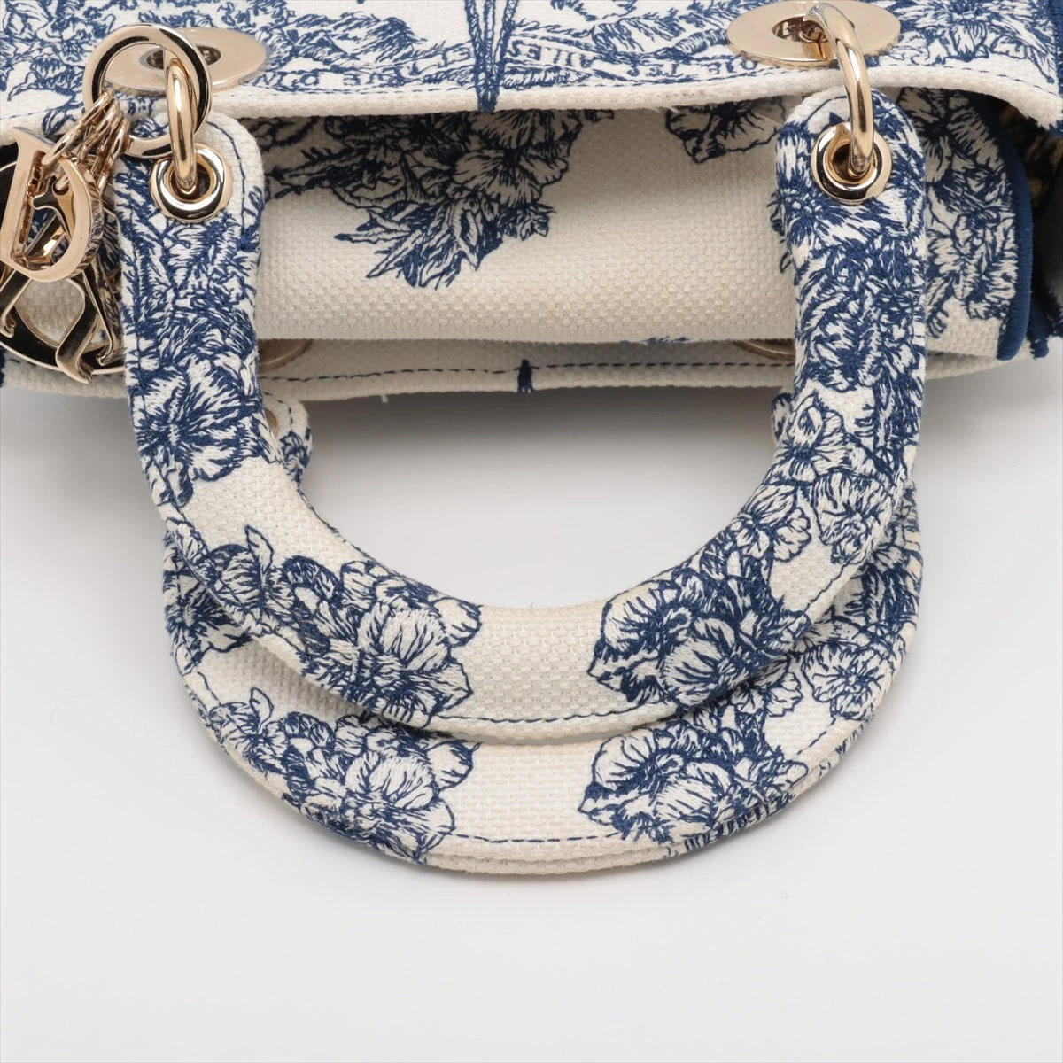 新品　CHRISTIAN DIOR　クリスチャンディオール　キャンパス　ブルー 新品同様 クリスチャンディオール ブックトート ラージ