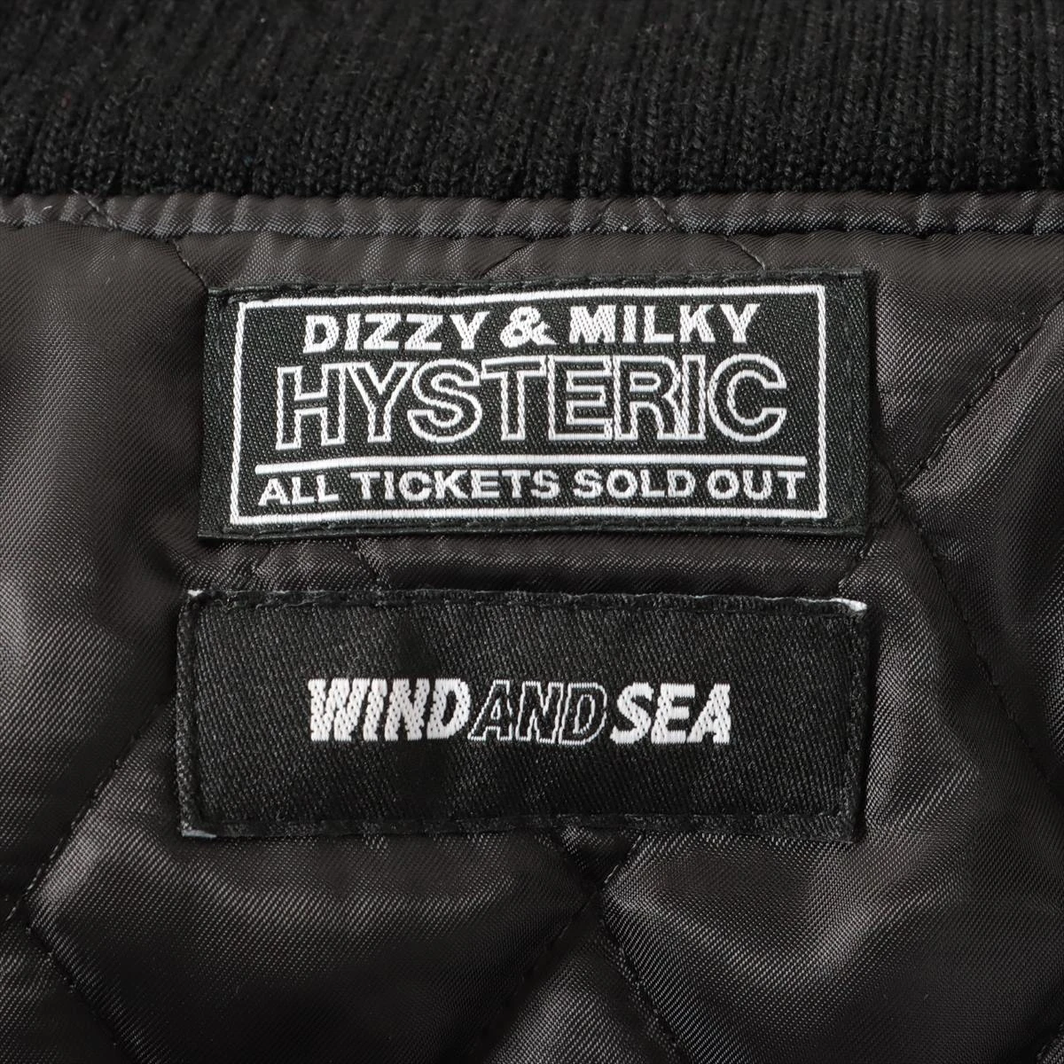 HYSTERIC×SEA ブラック スタジャン HYSTERIC GLAMOUR（ヒステリックグラマー）の「WIND AND SEA/SEA