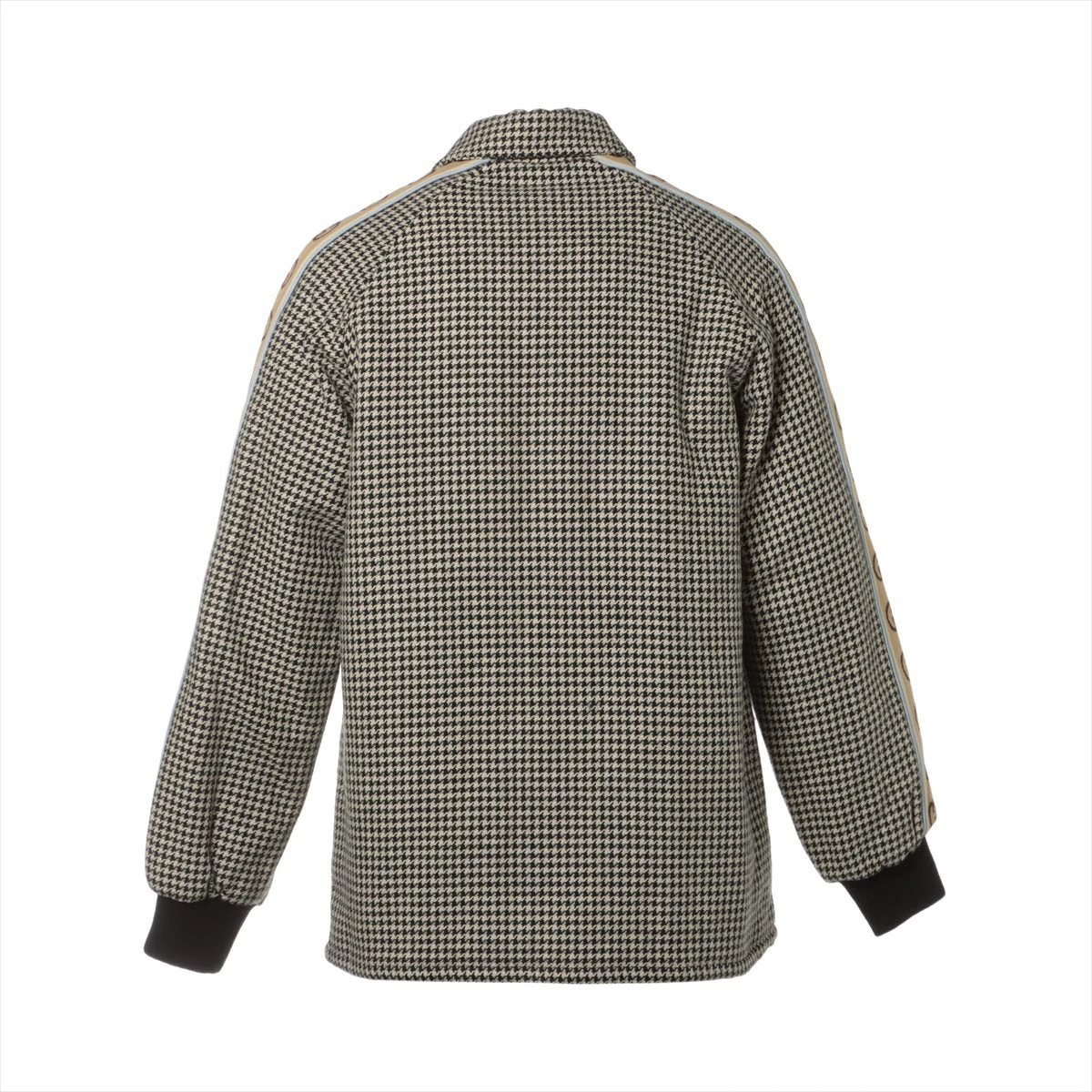 グッチ GG コットン×ウール 中綿ジャケット 46 メンズ ブラック 604031