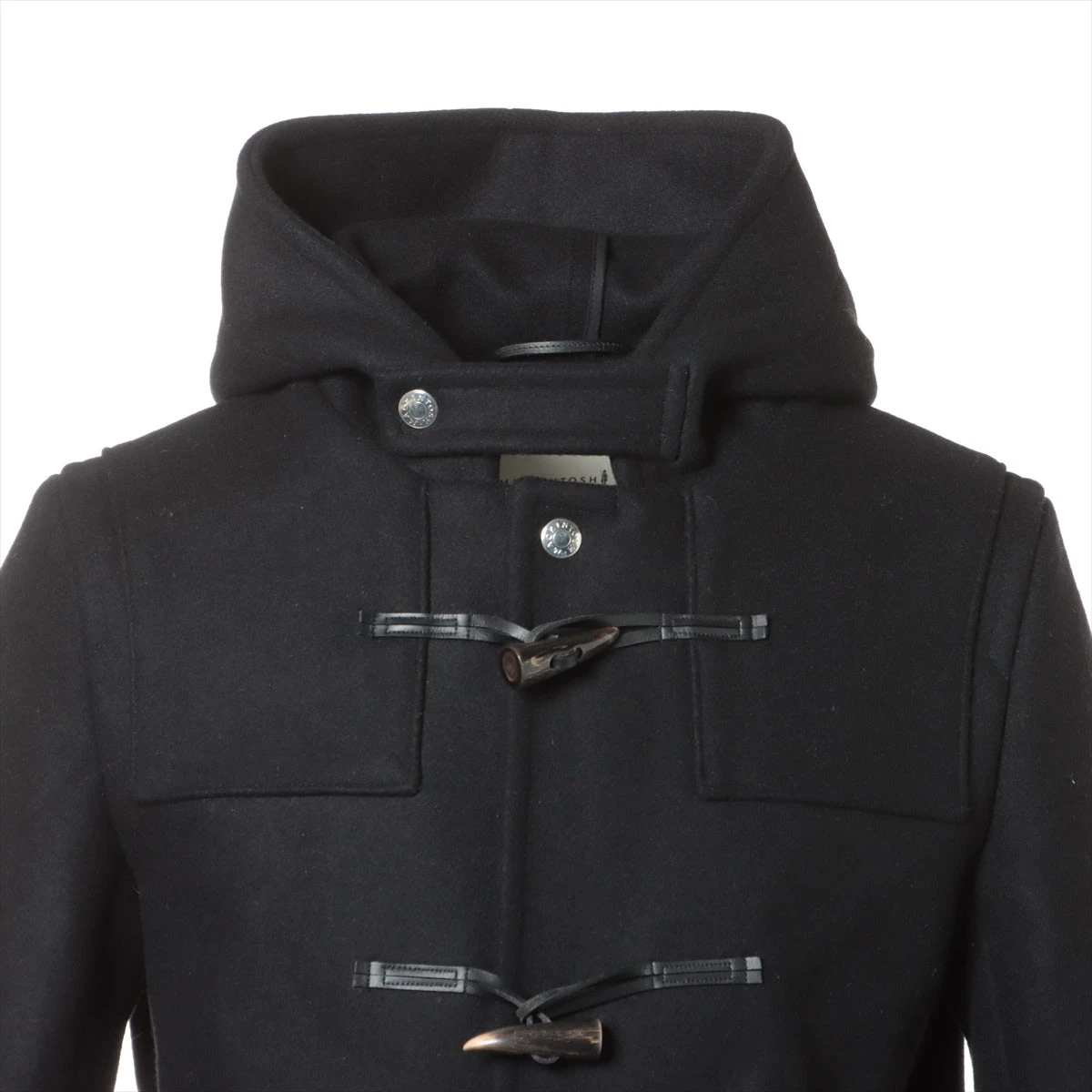 マッキントッシュ ウール ダッフルコート 36 メンズ ブラック