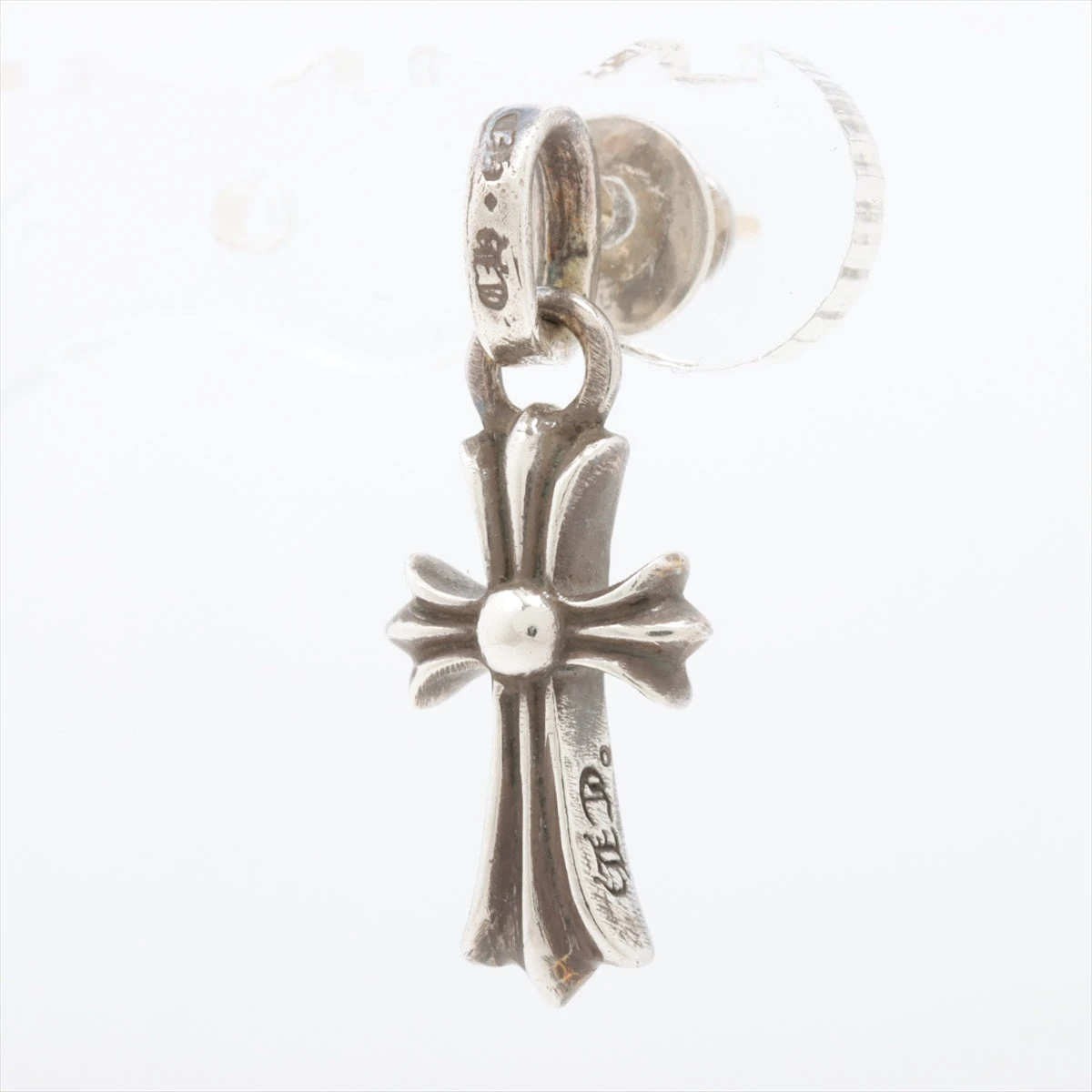 CHROME HEARTS CHクロス ピアス 14K 925 シルバー 片耳用