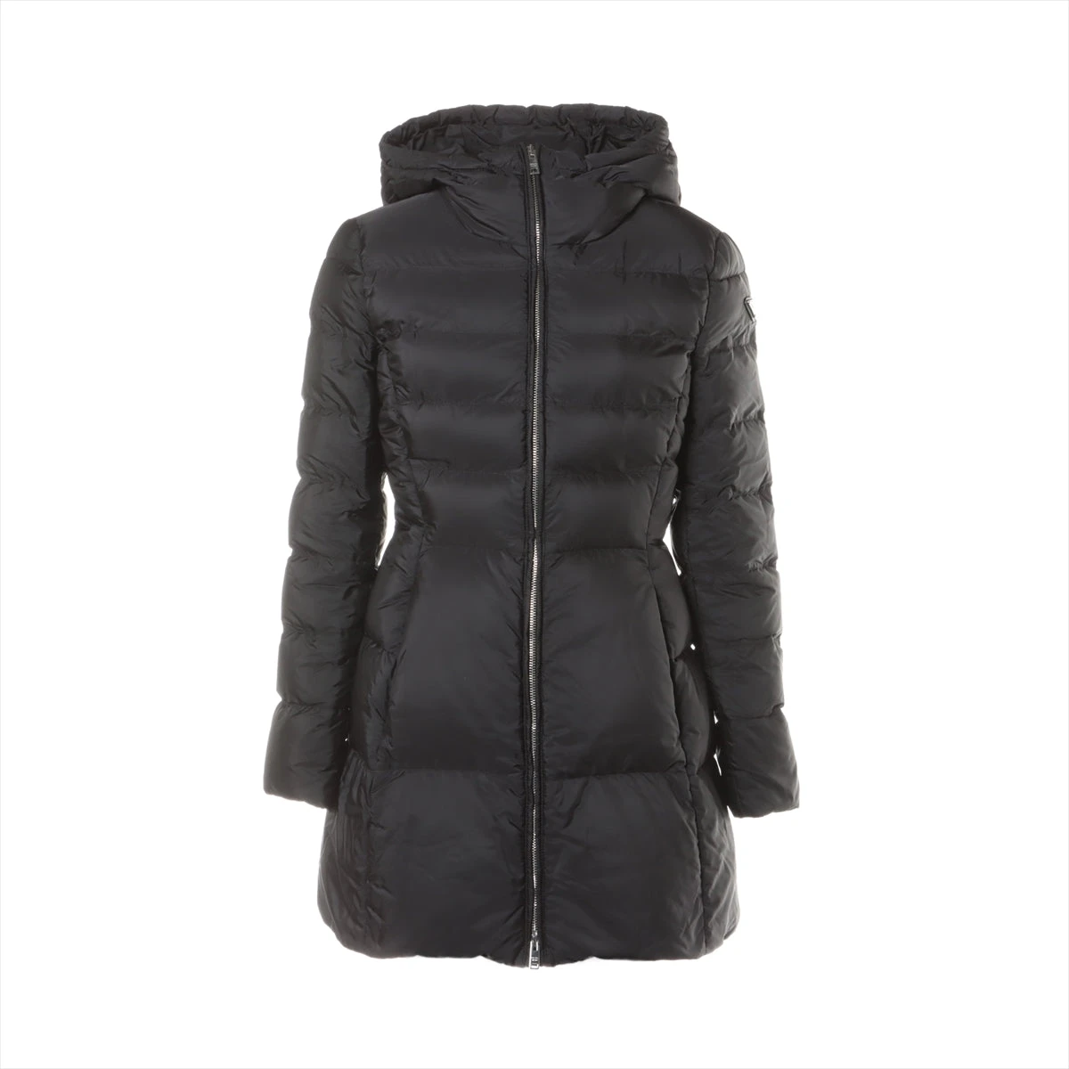 プラダ 19AW ナイロン ダウンジャケット 40 レディース ブラック