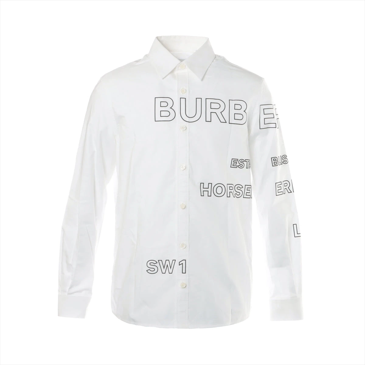 バーバリー ホースフェリー ティッシ期 コットン シャツ XS