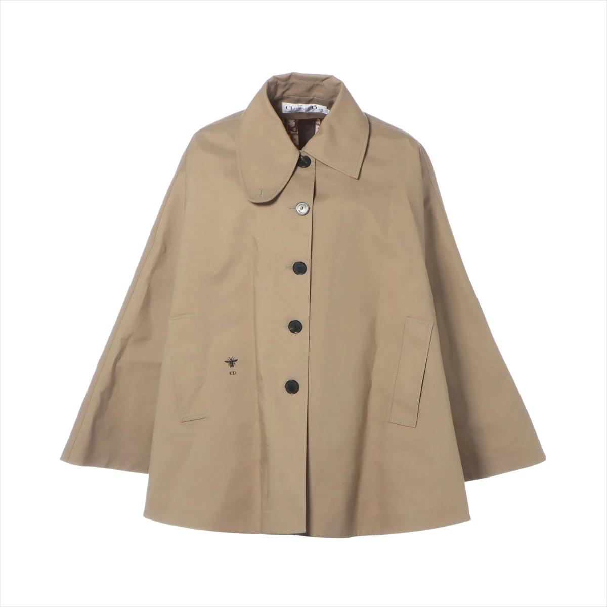 クリスチャンディオール オブリーク コットン ポンチョ XS レディース