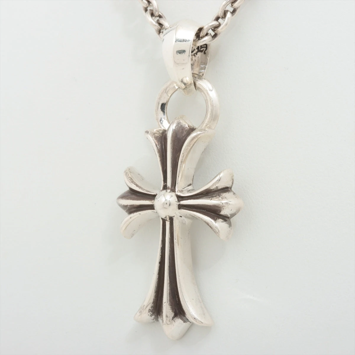 CHスモールクロスベイルwithベイル　ペーパーチェーン　18インチ クロムハーツCHクロスペンダントスモールwithベイル18インチ