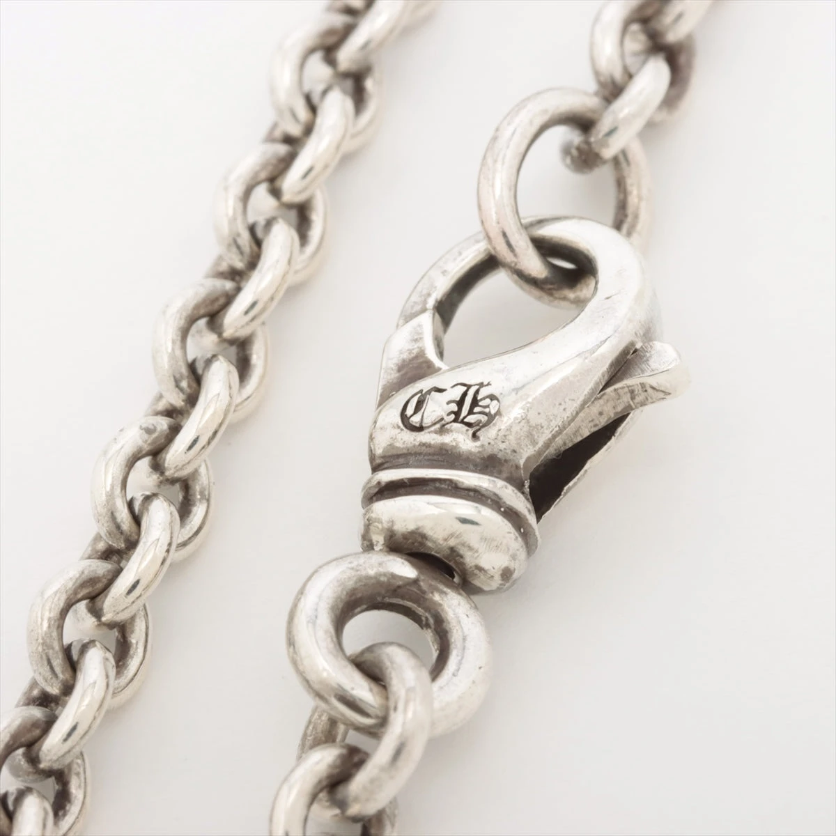 クロムハーツ スモールCHクロス Wベイル ネックレス 925 44.9g NE