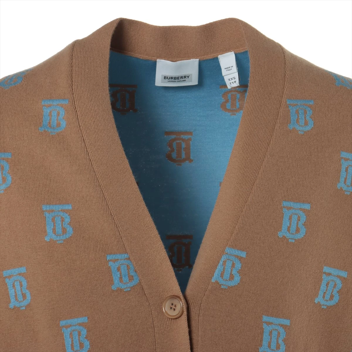 バーバリー ティッシ期 ウール×シルク カーディガン XXS メンズ