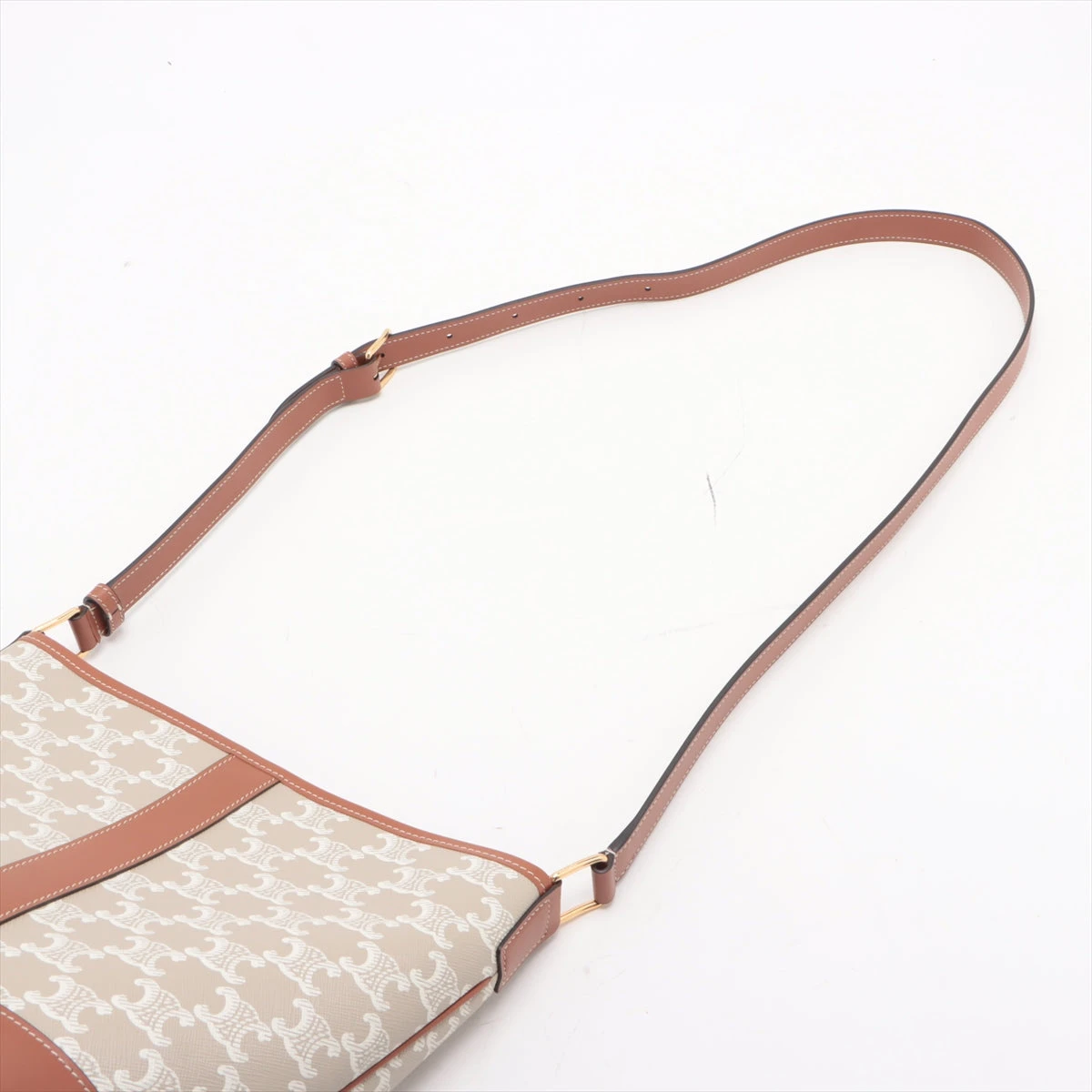 美品CELINE キューブボックス ショルダーバッグ トリオンフ PVC レザー セリーヌ スモールボックス キュイル トリオンフ レザー ショルダー